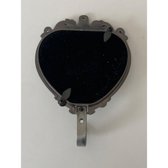 Sheffield Home Heart-Shaped Picture Frame With Hook 2.5" x 2.5" Floral Design - Picture 4 of 9